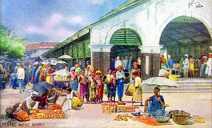 'Painting of a Native Market' by Asienreisender